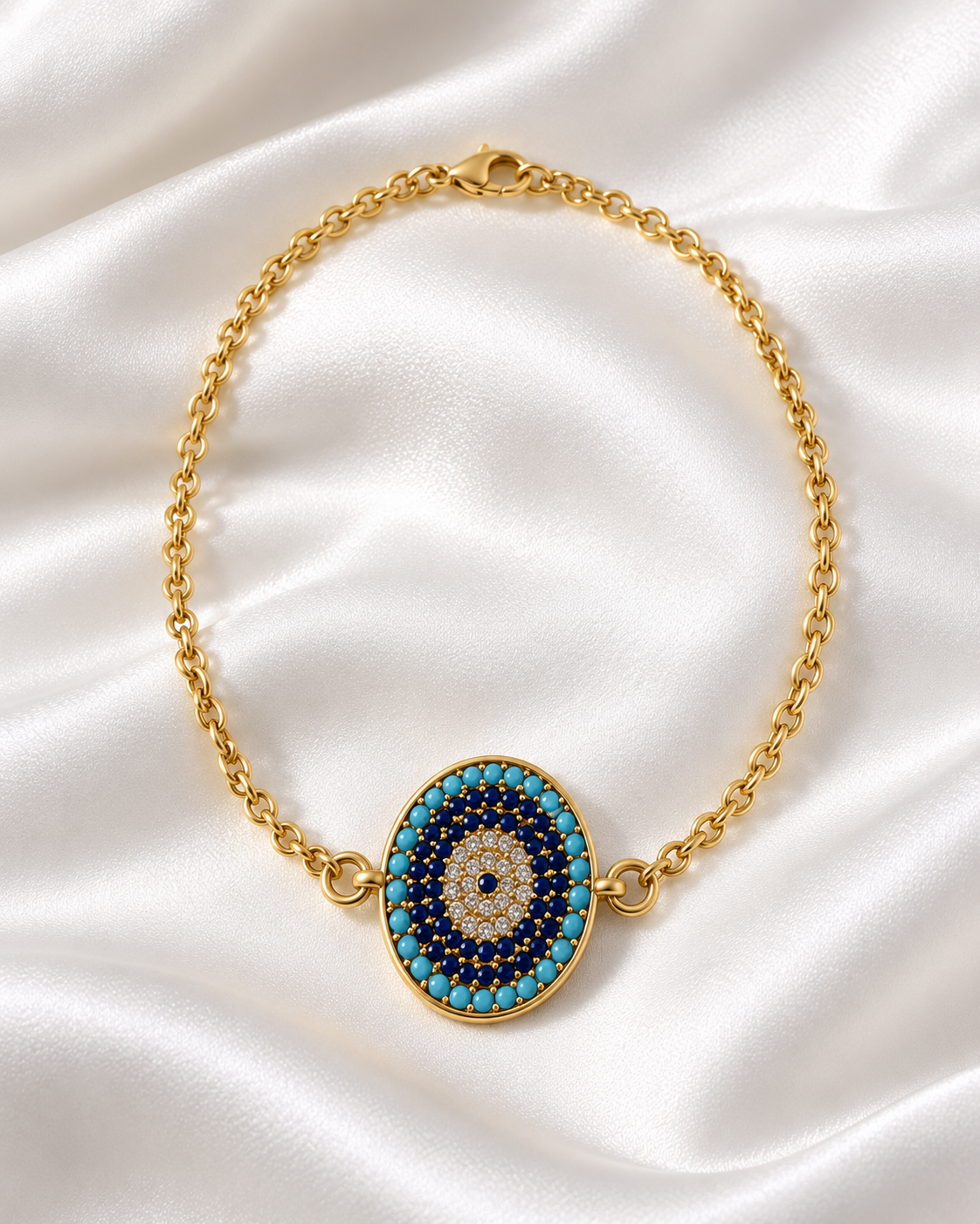 Pulseira Olho Grego Turquesa