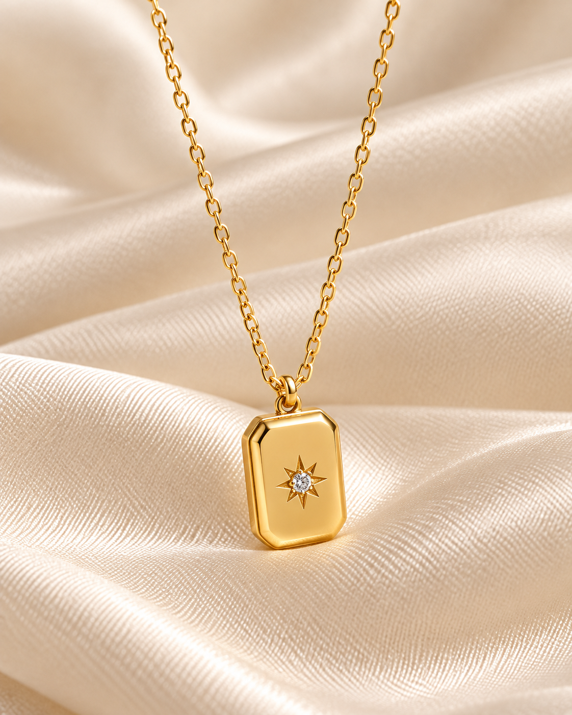 Colar Estrela Guia Dourado